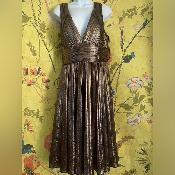 MAC Duggal MidiBronze Dress
